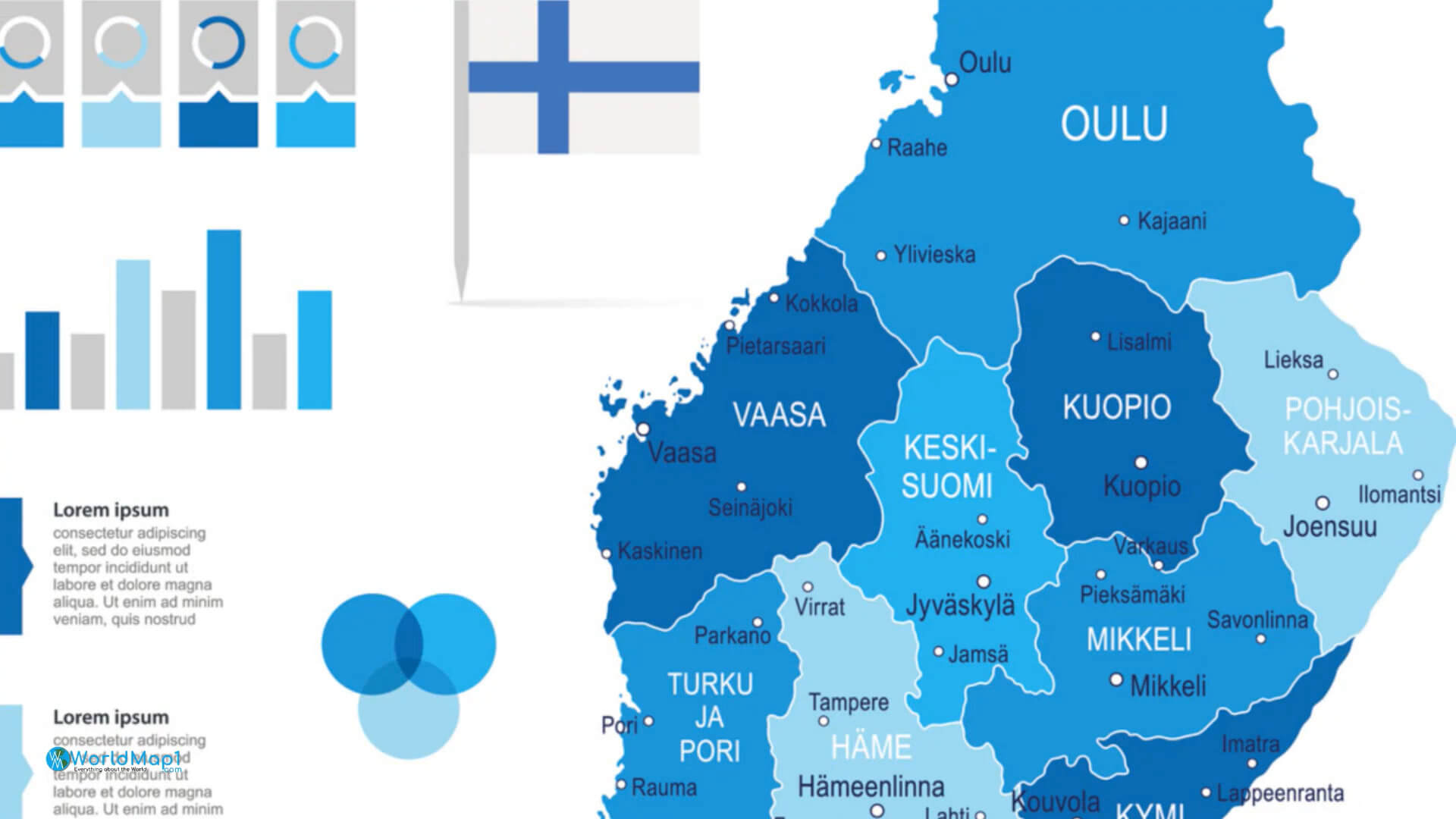 Finlandiya Bölge Haritası